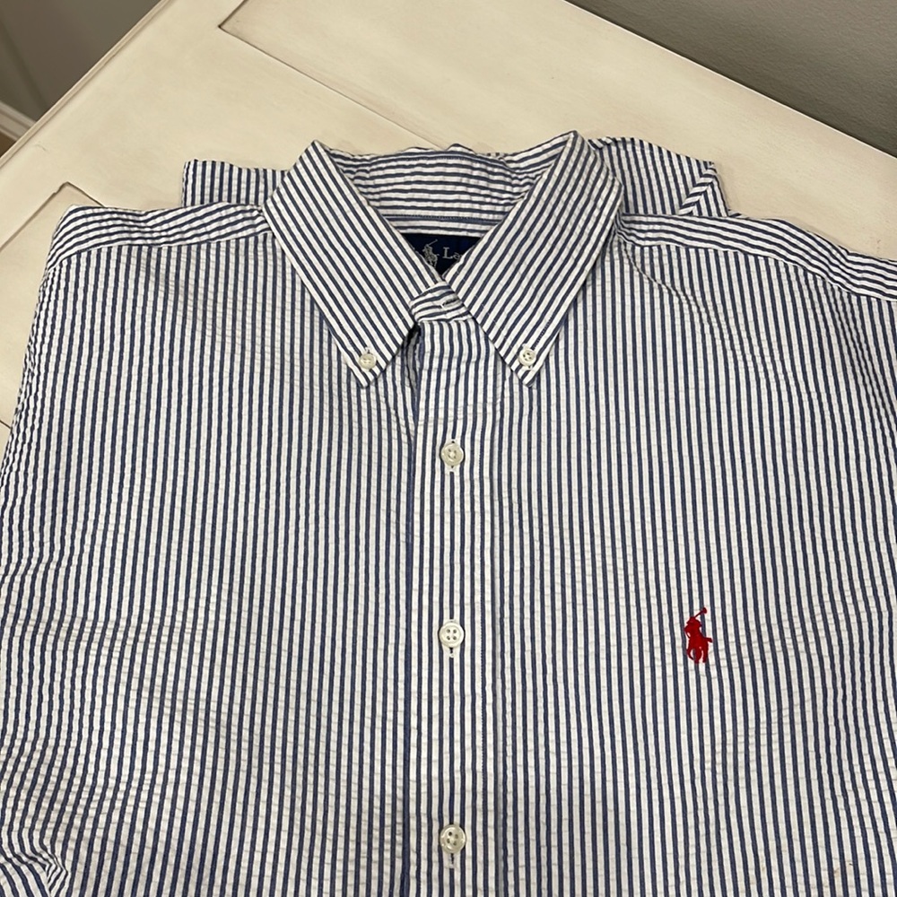 Ralph Lauren men’s short sleeve button down, large